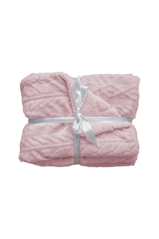 Cobertor Tricot Rosa - 80 x 110 cm