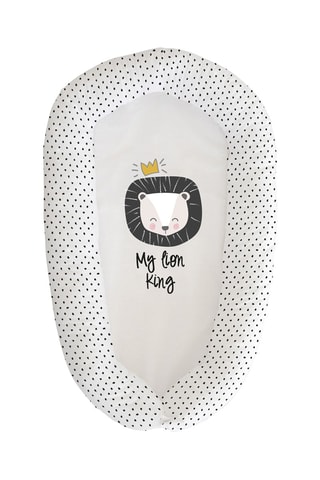 Alcofa multifunções My Lion King Branco e preto - 48 x 90 cm