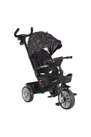 Triciclo Space - Preto e laranja - A partir de 12 meses - Até 25 kg