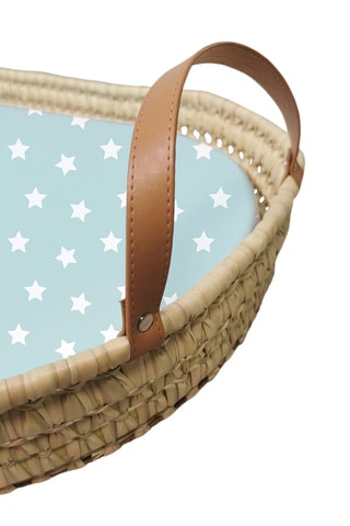 Cesto de muda de fraldas Chloé - Bege e azul 47 x 80 x 11 cm  - A partir do nascimento