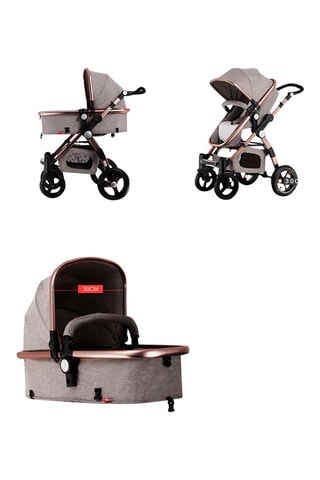 Carrinho 4 em 1 T600 Dos 0 aos 36 meses - Até aos 25 kg - Antracite