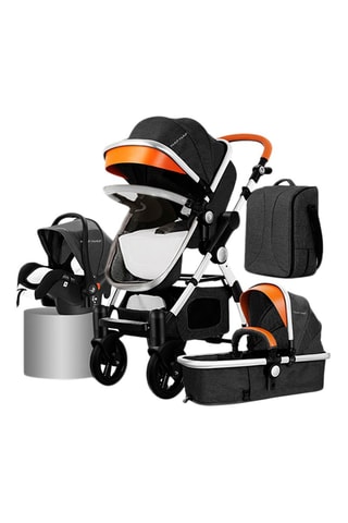 Carrinho 4 em 1 T600 Dos 0 aos 36 meses - Até aos 25 kg - Preto