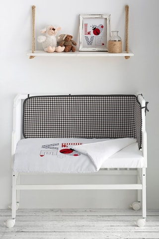 Berço co-sleeping e têxtil de cama Ladybug - A partir do nascimento - 4 peças