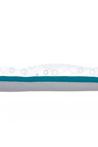 Tapete primeiros passos Happy Whale 
Branco e azul - 90 x 90 x 2 cm