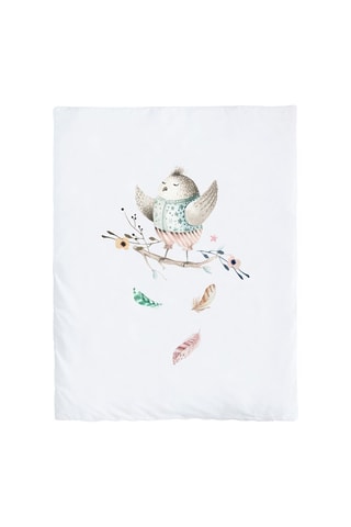 Conjunto de cama Birds Explorer - Branco e rosa - 2 peças - A partir do nascimento