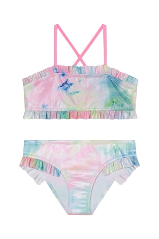 Maillot 2 pièces tie and dye - Rose et bleu - Billieblush