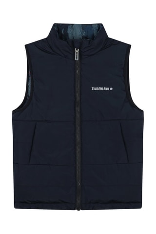 Doudoune réversible sans manches - Bleu marine et gris - Timberland