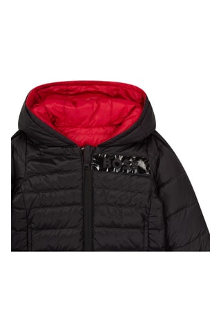 Doudoune à capuche réversible Rouge et noir - Hugo Boss