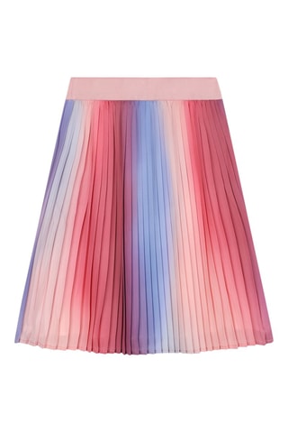 Jupe plissée - Orange et bleu - Sonia Rykiel