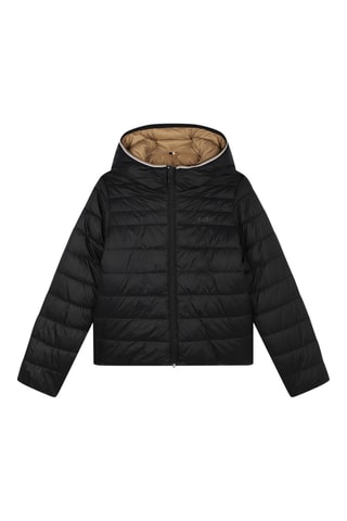 Doudoune réversible à capuche - Noir et marron - Boss