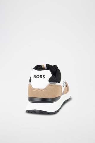 Baskets en cuir - Beige et blanc - Boss