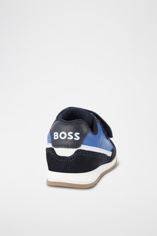 Baskets en cuir - Indigo et noir - Boss