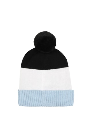 Bonnet à pompon - Blanc et noir - Boss