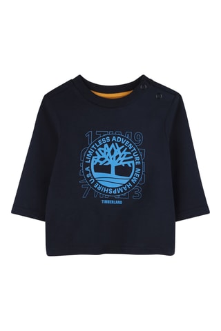 T-shirt en coton biologique - Bleu - Timberland
