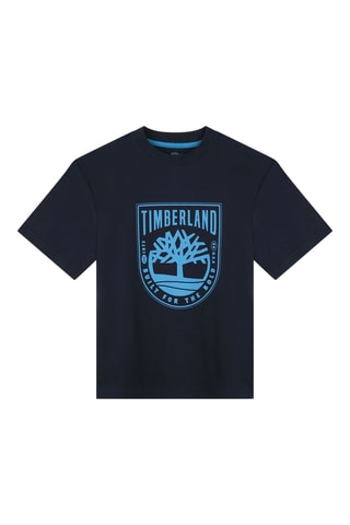 T-shirt en coton biologique - Bleu - Timberland 