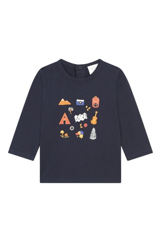 T-shirt en coton biologique - Bleu marine - Carrément Beau