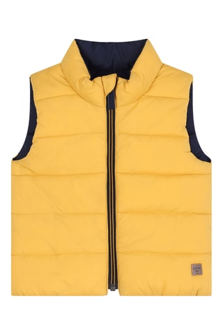 Doudoune sans manches réversible - Noir et jaune - Carrément Beau