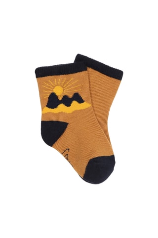 2 paires de chaussettes - Marron et noir - Carrément Beau