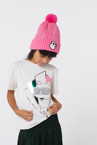 T-shirt en coton biologique - Blanc - Karl Lagerfeld