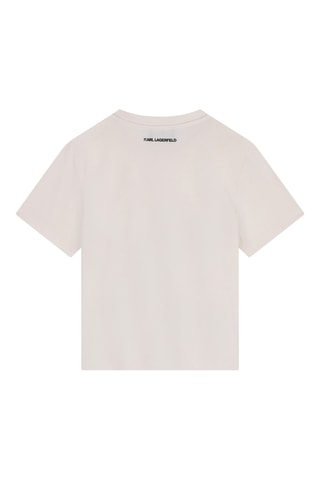 T-shirt en coton biologique - Blanc - Karl Lagerfeld