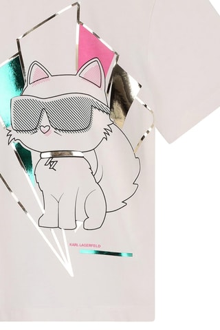 T-shirt en coton biologique - Blanc - Karl Lagerfeld