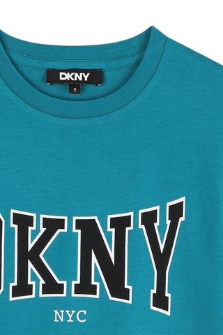 T-shirt en coton biologique - Bleu cannard - DKNY 