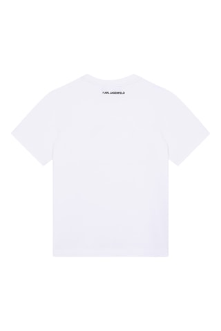 T-shirt en coton biologique - Blanc - Karl Lagerfeld
