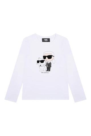 T-shirt en coton biologique Karl Lagerfeld - Blanc - Karl Lagerfeld