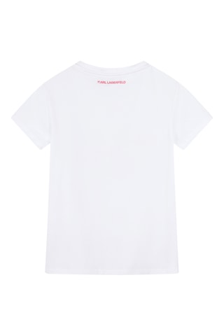 T-shirt en coton biologique - Blanc - Karl Lagerfeld