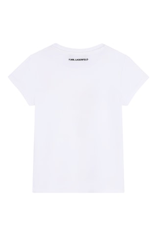 T-shirt en coton biologique Karl Lagerfeld - Blanc - Karl Lagerfeld
