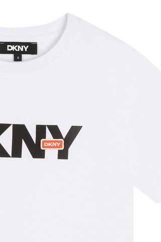 T-shirt en coton biologique - Blanc et noir - DKNY 