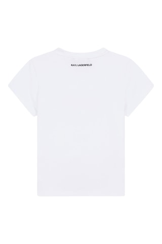 T-shirt en coton biologique - Blanc - Karl Lagerfeld