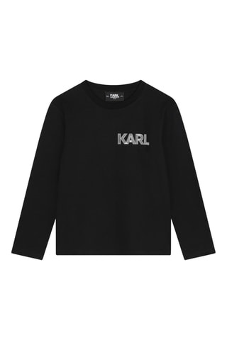 T-shirt en coton biologique - Noir - Karl Lagerfeld