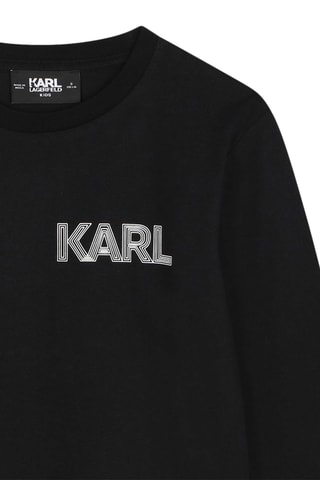 T-shirt en coton biologique - Noir - Karl Lagerfeld