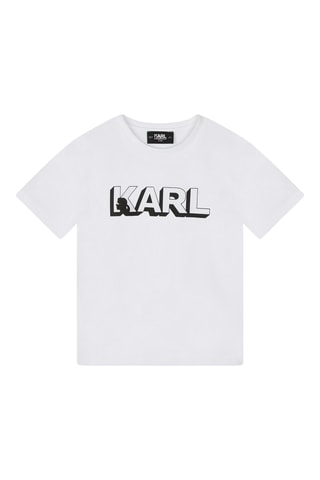 T-shirt en coton biologique - Blanc - Karl Lagerfeld