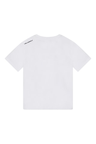 T-shirt en coton biologique - Blanc - Karl Lagerfeld