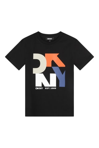 T-shirt en coton biologique - Noir - DKNY 