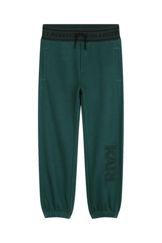 Jogging en coton biologique - Vert foncé - Karl Lagerfeld