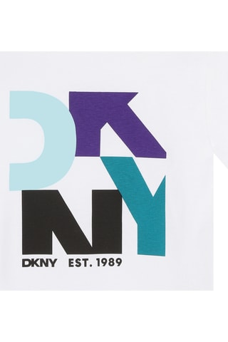 T-shirt en coton biologique - Blanc - DKNY 