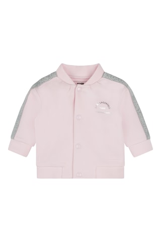 Ensemble 3 pièces en coton biologique - Rose et blanc - Karl Lagerfeld