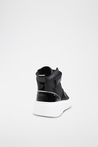 Basket montantes en cuir - Noir - Karl Lagerfeld