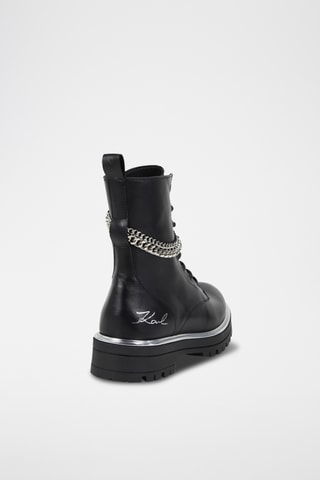 Bottines en cuir - Noir - Karl Lagerfeld