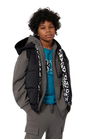 Doudoune sans manches réversible - Noir et blanc  - DKNY