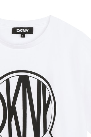 T-shirt en coton biologique - Blanc et noir - DKNY 
