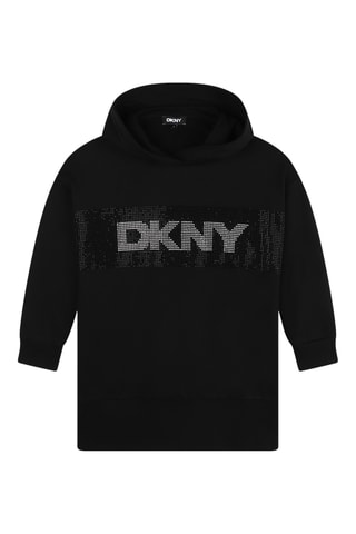 Robe sweat à capuche - Noir - DKNY 