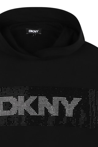 Robe sweat à capuche - Noir - DKNY 