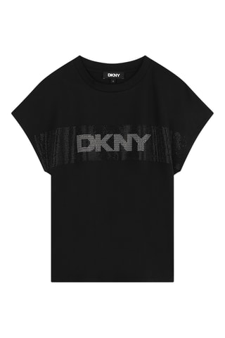 T-shirt en coton biologique - Noir - DKNY