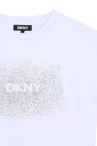 T-shirt en coton biologique - Blanc - DKNY