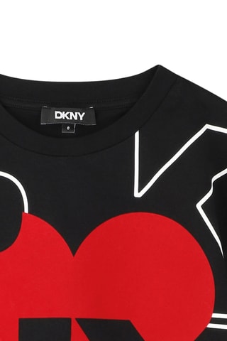 T-shirt en coton biologique - Noir - DKNY