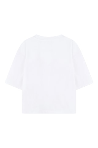 T-shirt en coton biologique - Blanc - DKNY